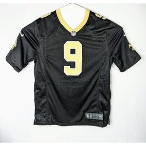 Nike Drew Brees On Field  Saints Black Jersey Large New with Tags NWT